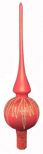 Верхушка для елки F497 d70 мм красный 