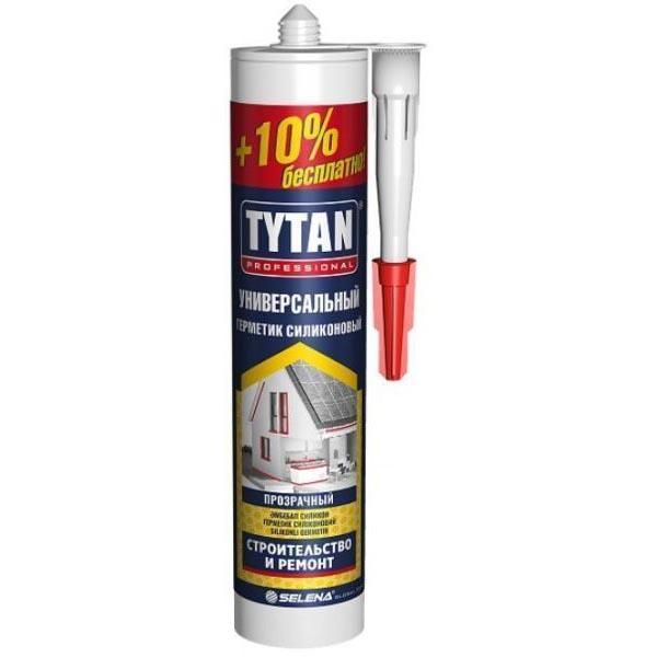 Герметик силиконовый Tytan EXTRA 10% универсальный прозрачный 310мл