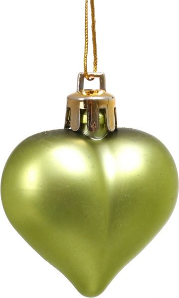 Набір ялинкових куль і декорацій Завиток зелений d40 мм 20 шт./уп. 