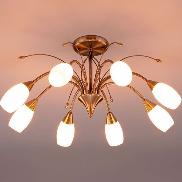 Люстра стельова Strotskis Ginevra 22080/9 9x40 Вт E14 антична бронза 