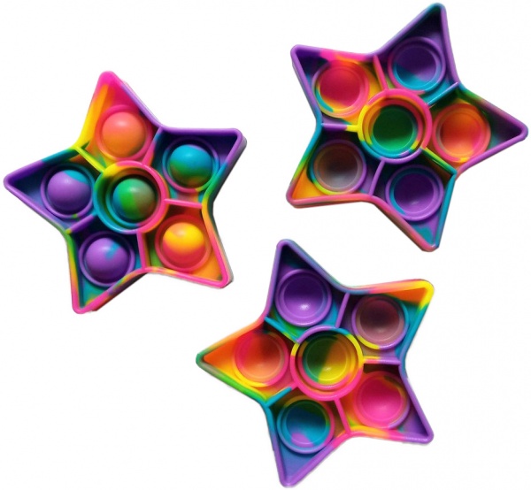 Іграшка-антистрес Pop It PI-L-01 Зірка в асортименті