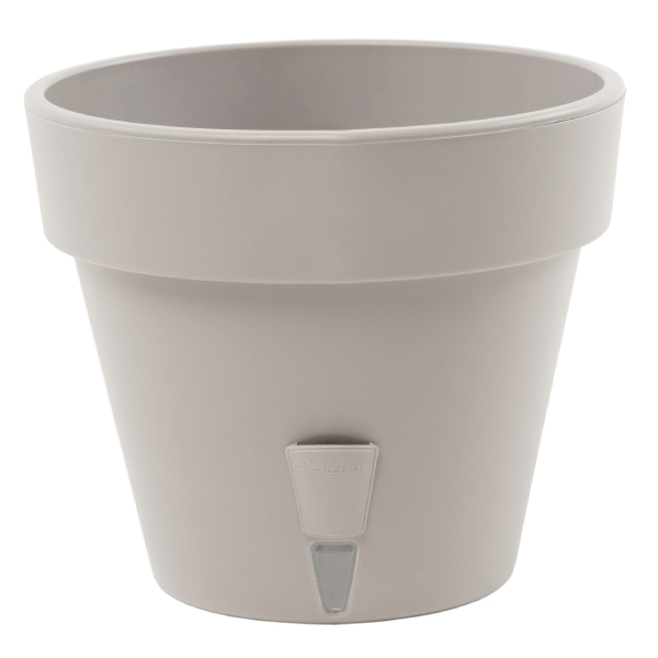 Горщик пластиковий Santino Latina круглий 5,6 л пісочний (LAT56SND) 