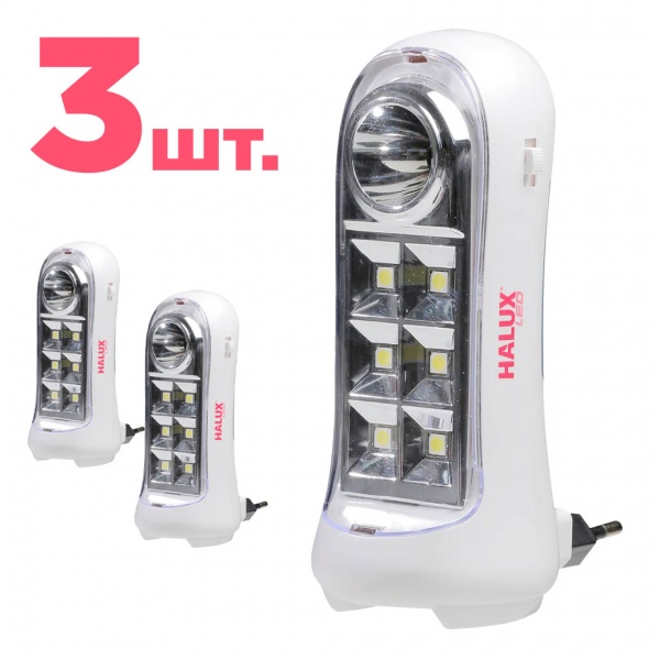 Фонарик аккумуляторный HALUX GL-3764710 белый