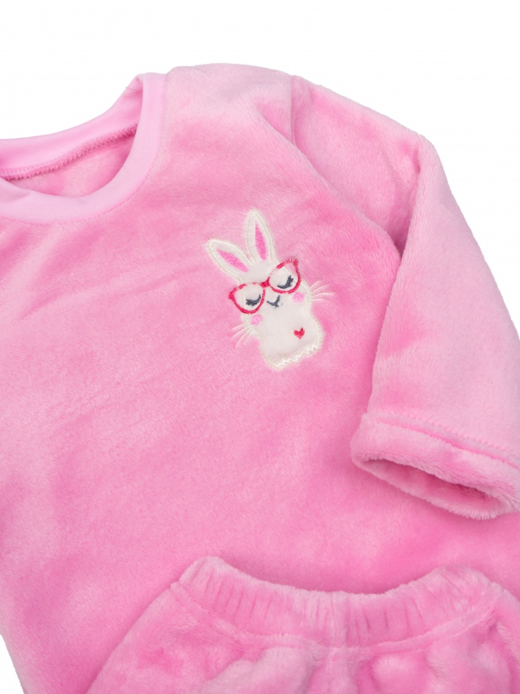 Пижама для девочек Маленькие люди Зайчонок р.80-86 розовый 0201