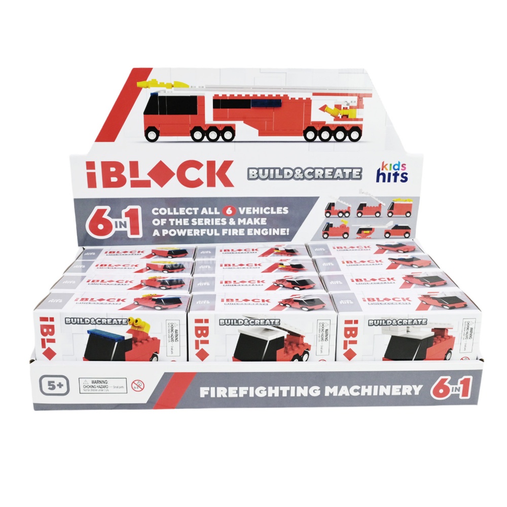 Игрушка-конструктор Iblock Kids hits JUNIOR Пожарная (в ассортименте) KH51/004