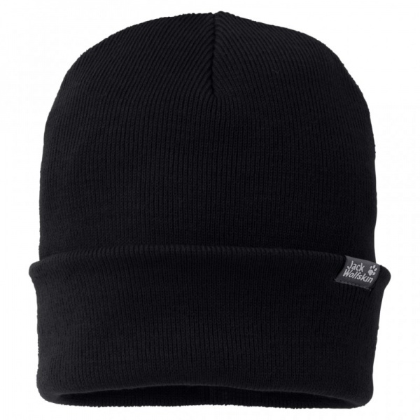 Шапка Jack Wolfskin RIB HAT 1903891-6000 р.OS черный