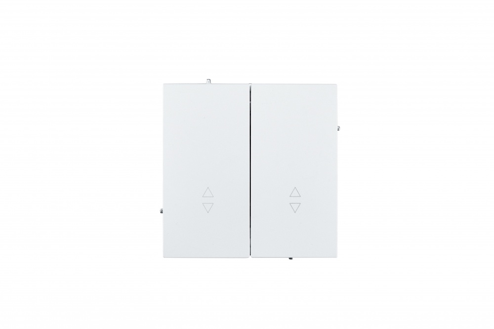 Механізм вимикача прохідний двоклавішний HausMark Juna білий матовий 7041-0988-106QC