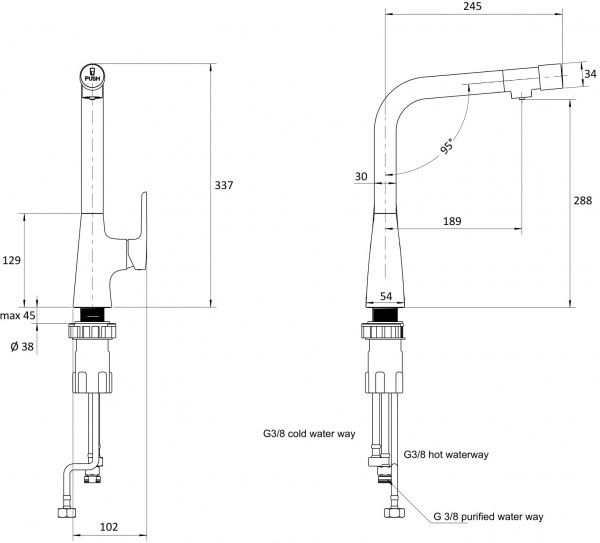 Смеситель для кухни Imprese Smart Bio ZMK051901150