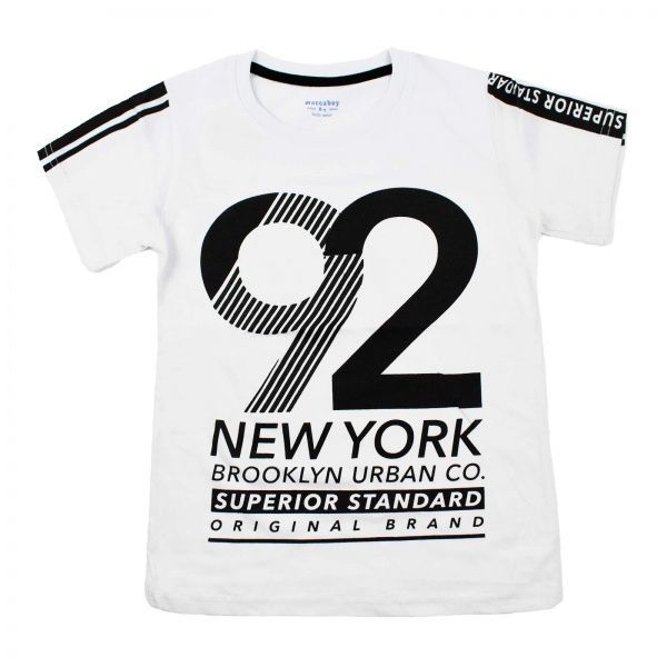 Футболка для мальчика Maccaboy 9093 з цифрою 92 р.146 белый 