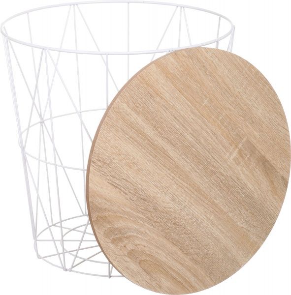 Стол-корзина Сканди Oak 39х39х42 см 