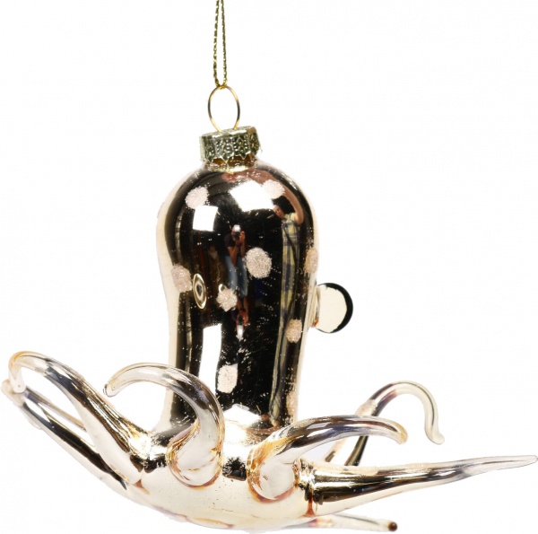 Підвіска Восьминіг 8 см золотий