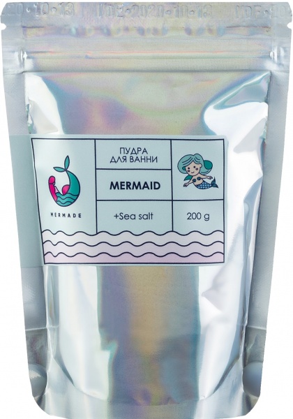 Пудра для ванни (кольорова) Mermade Mermaid 200 гр