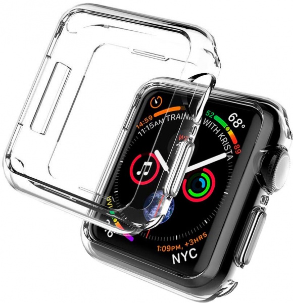 Чохол OneLounge SilicolDots для Apple Watch SE | 6 | 5 | 4 40 мм transparent 7188-1  — фото 1