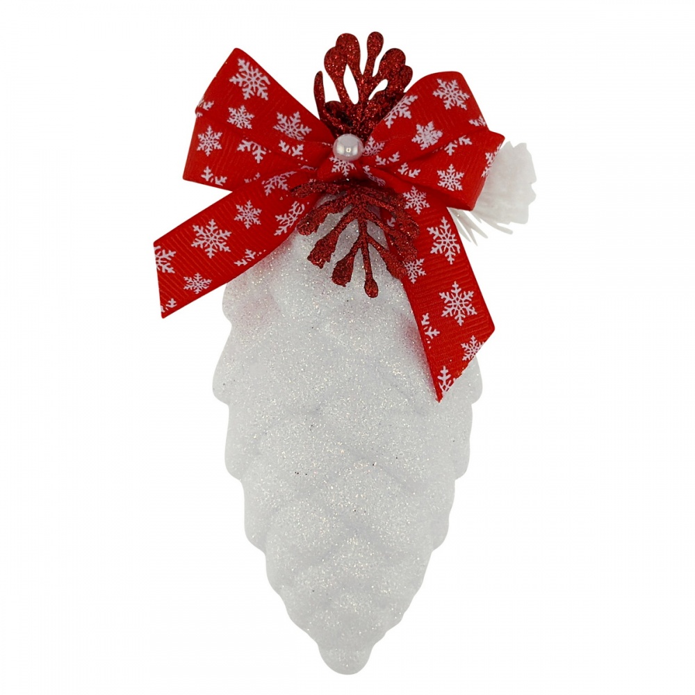 Елочная игрушка MIS LT Шишка декорированная 14 см в ассортименте