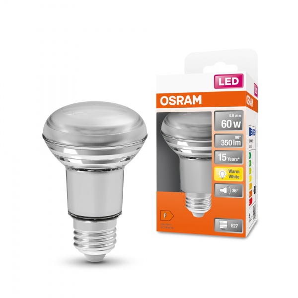 Лампа світлодіодна Osram Spot 4,8 Вт R63 дзеркальна E27 220 В 2700 К 