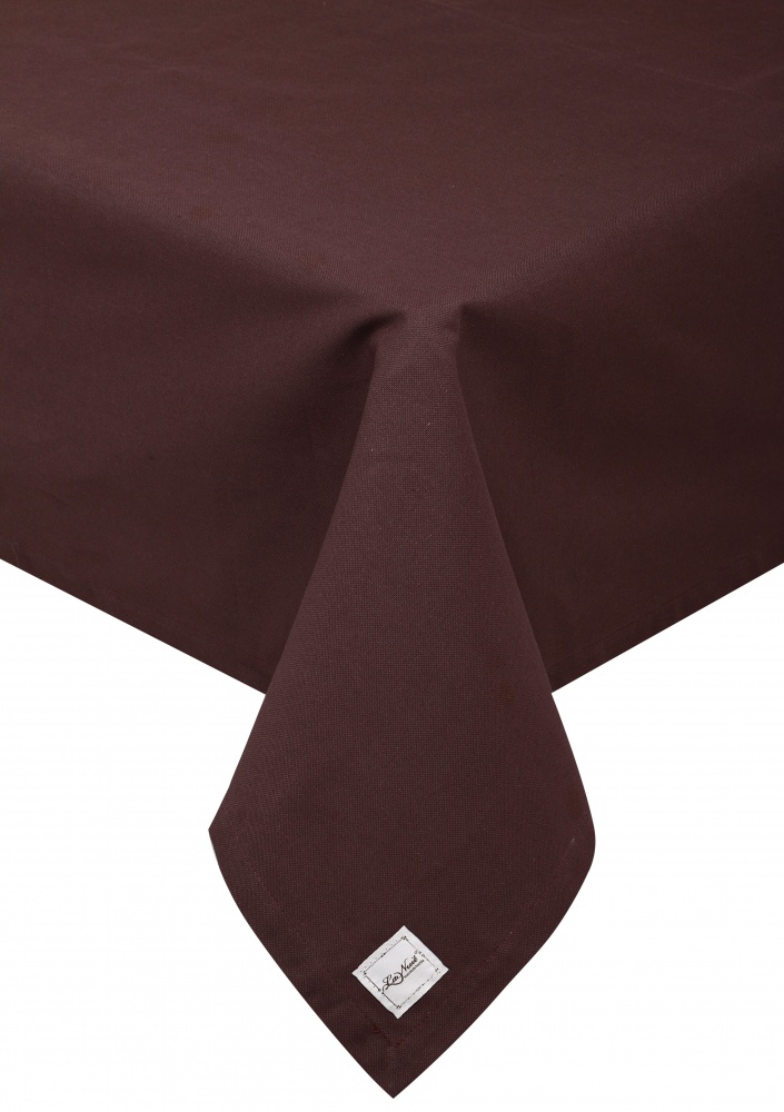 Скатерть Шиповник 133x133 см коричневый La Nuit