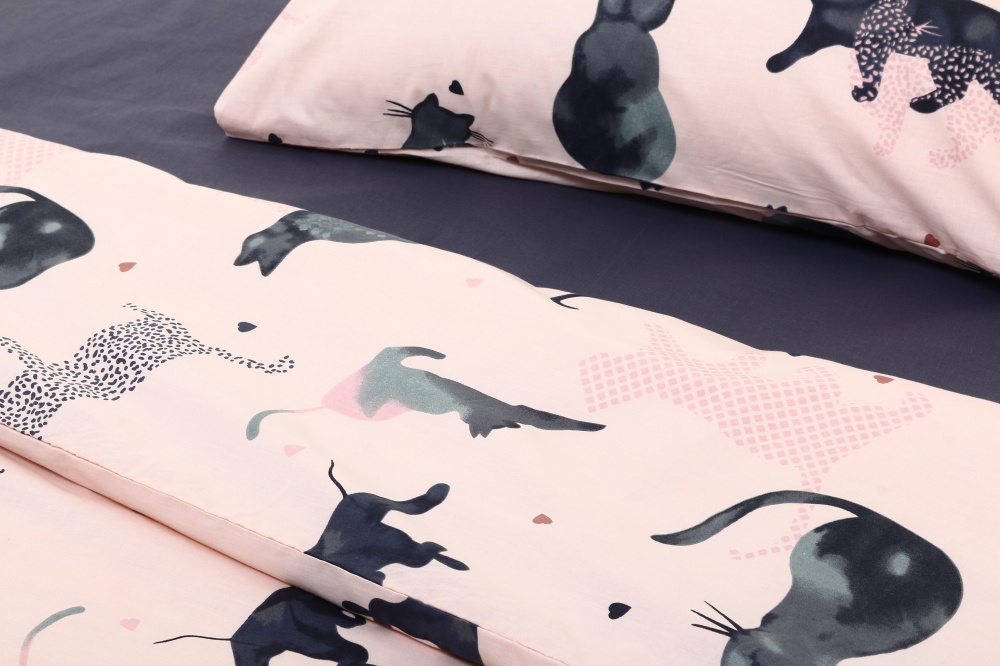 Комплект постельного белья 1.5 CATS мультиколор