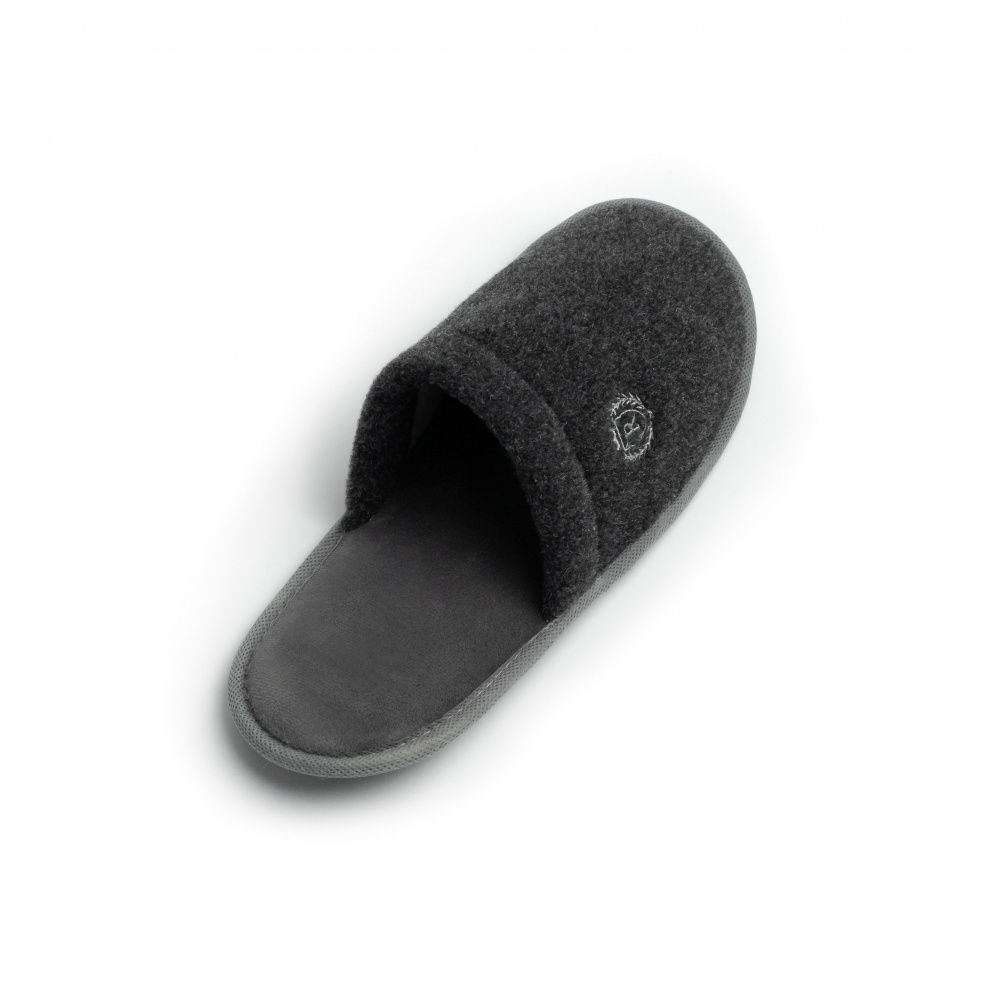 Тапки домашние Twins Lama с вышивкой 15898 р.42/43 серый с черным