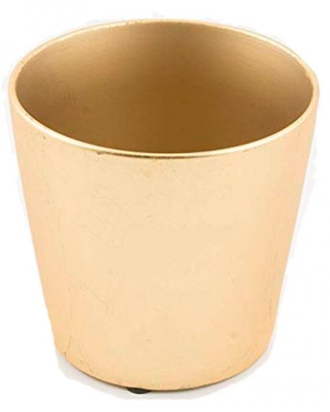 Вазон керамический D&M DEPOT Basic D17 круглый золотой (AAB1104MGO) 