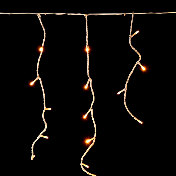 Гирлянда-штора LED 180 ламп 0.5x8 м белая