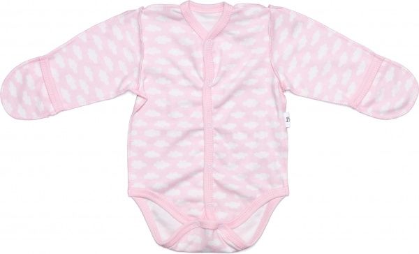 Боди Bambinelli Тучки р.56 белый с розовым 