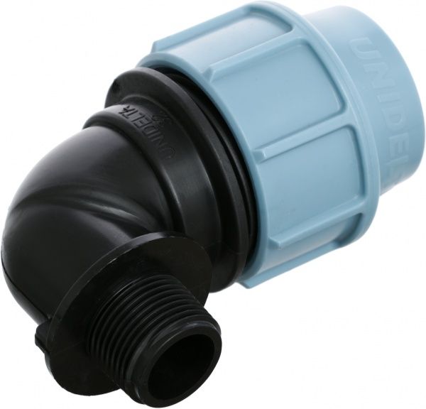 Колено Unidelta ПЭ-ст 32х3/4 НР PN 16