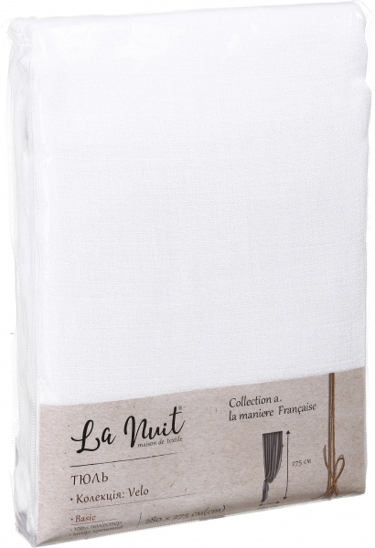 Тюль Velo кремовый 280х275 см La Nuit 