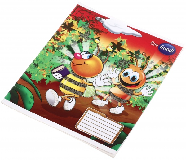 Зошит шкільний з глітером 12 аркушів у лінійку в асортименті Мрії збуваються