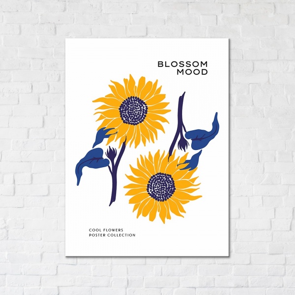 Постер Цветы солнца 30x40 см Brushme 