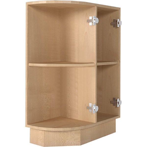 Тумба нижняя угловая радиусная 300x820x522 мм клен