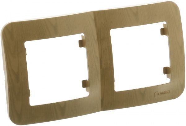 Рамка двомісна Makel Lillium Natural горизонтальна дуб