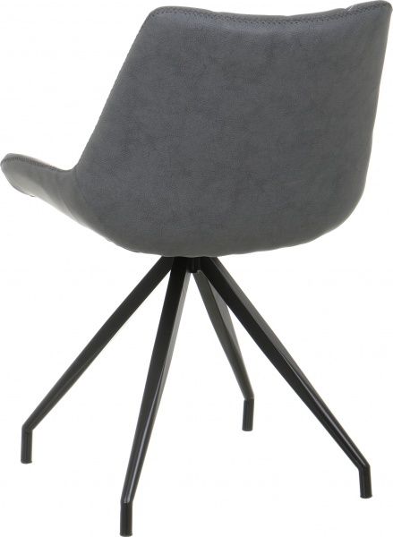 Стул обеденный Бат черный/серый