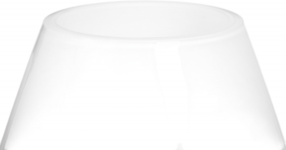 Ваза скляна Wrzesniak Glassworks Maestro Tear 22 см біла 17-9493A