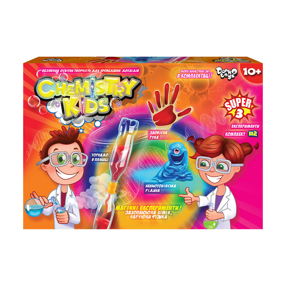 Набір для дослідів Danko Toys Chemistry Kids №2 CHK-02-02U