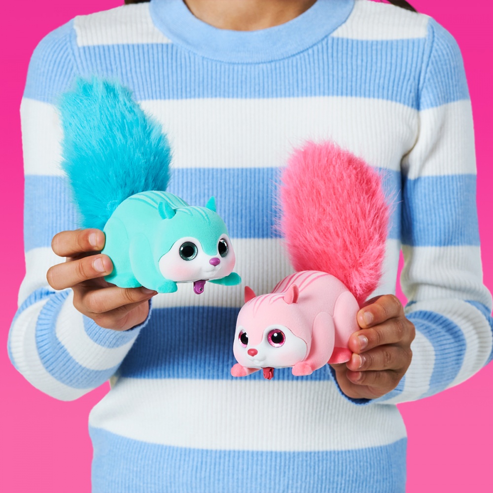 Игрушка интерактивная Pets & Robo Alive S1 Белочка розовая 9565B