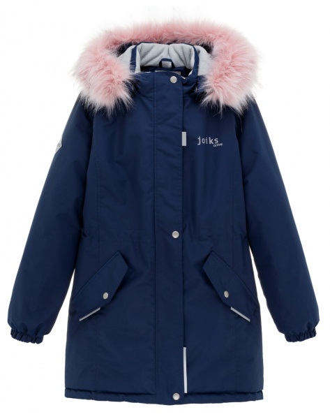Куртка-парка для девочек JOIKS р.122 темно-синий G-27 