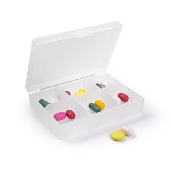 Органайзер для таблеток MVM PC-07 T на 6 відділень (таблетниця) 20x65x85 мм