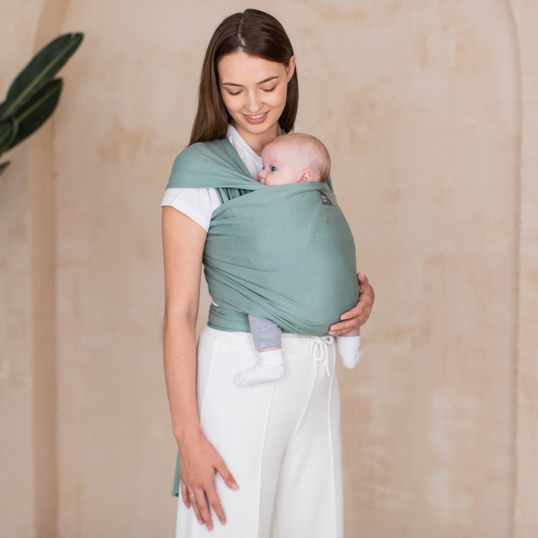 Слінг-шарф Базилік Love & Carry зелений 