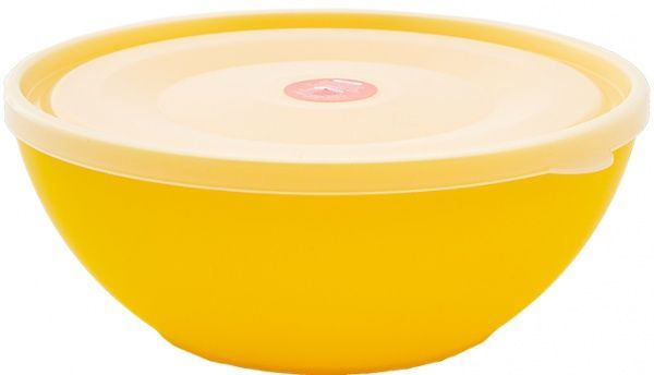 Миска з кришкою Мульті 2 л жовтий Алеана