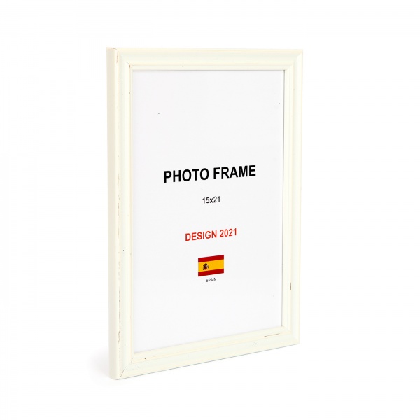 Рамка для фото 1 фото 15x21 см білий прованс 