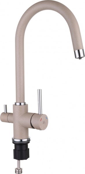 Смеситель для кухни Water House Modus+ с подключением к фильтру бежевый