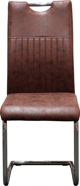 Стілець Осло алюміній/коричневий