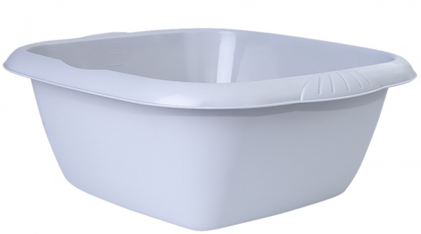 Таз Алеана квадратний світло-сірий 9 л