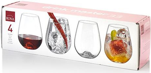 Набор стаканов Drink Master 4221-0-330 330 мл 4 шт. Rona 
