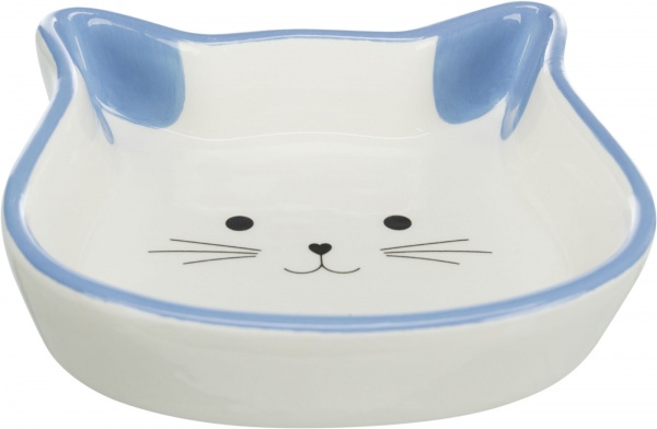 Миска Trixie для кошек в форме кошачьей мордашки керамическая 12 см 0.25 л (24494)