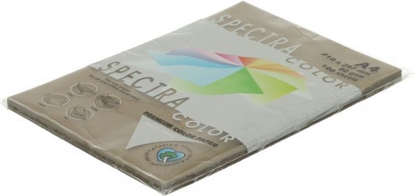 Папір офісний кольоровий Spectra Color A4 80 г/м офсет 100 аркушів темно-коричневий 