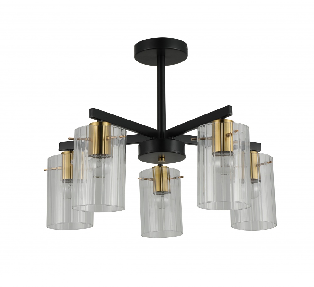 Люстра Sensio Nim 5x40 Вт E27 черный с золотистым LS-74643/5B-E2740W