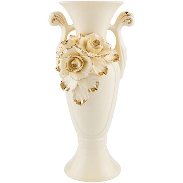 Ваза декоративная Барокко с розами 30 см