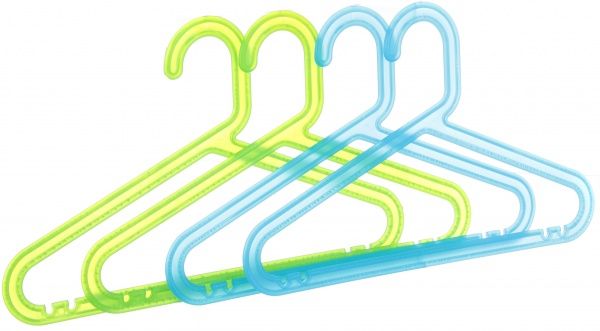 Набор плечиков ОлескПЛАСТ детские Ромашка в ассортименте 32,5 см 4 шт. 