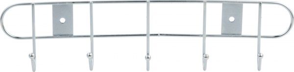 Вішалка гардеробна  на 5 крючков серебристая 1414